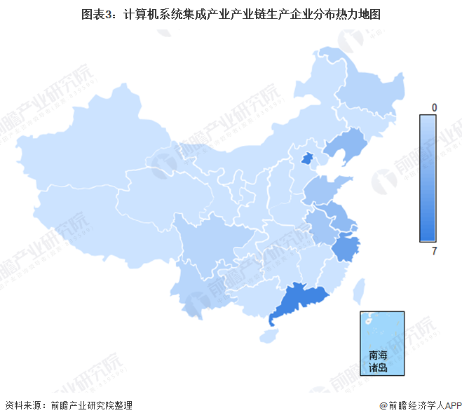 干货！2022年中开云 开云体育官网国计算机系统集成行业产业链现状及市场竞争格局分析 区域格局分布明显(图3)